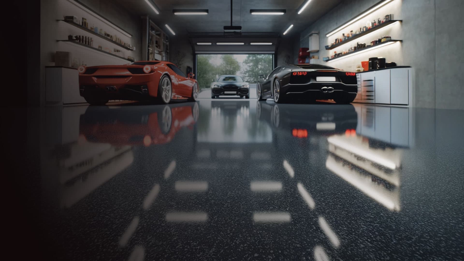 Sols résine EPOXY garage automobile